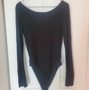 Black long sleeved leotard